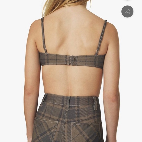 WeWoreWhat Plaid Crop Top - Picture 2 of 4